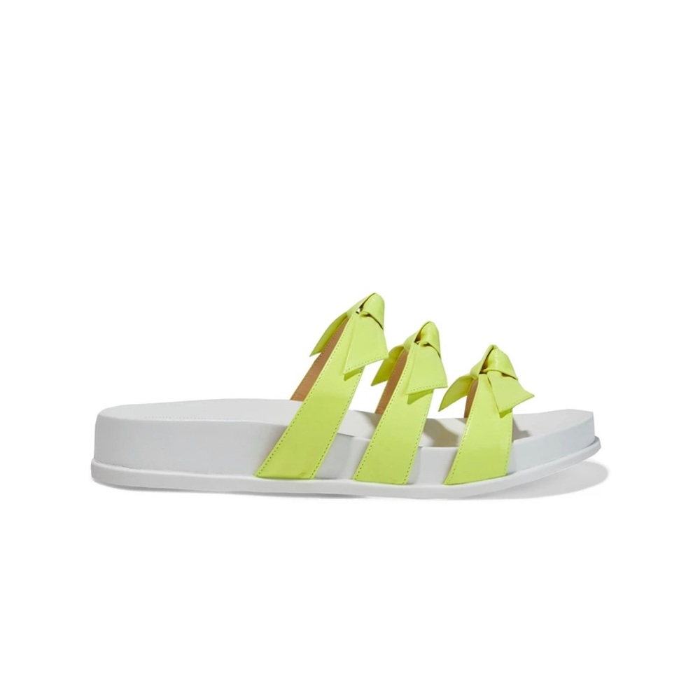 Brand New ALEXANDRE BIRMAN Lolita knotted leather slides
Bright yellow
EU 38.5